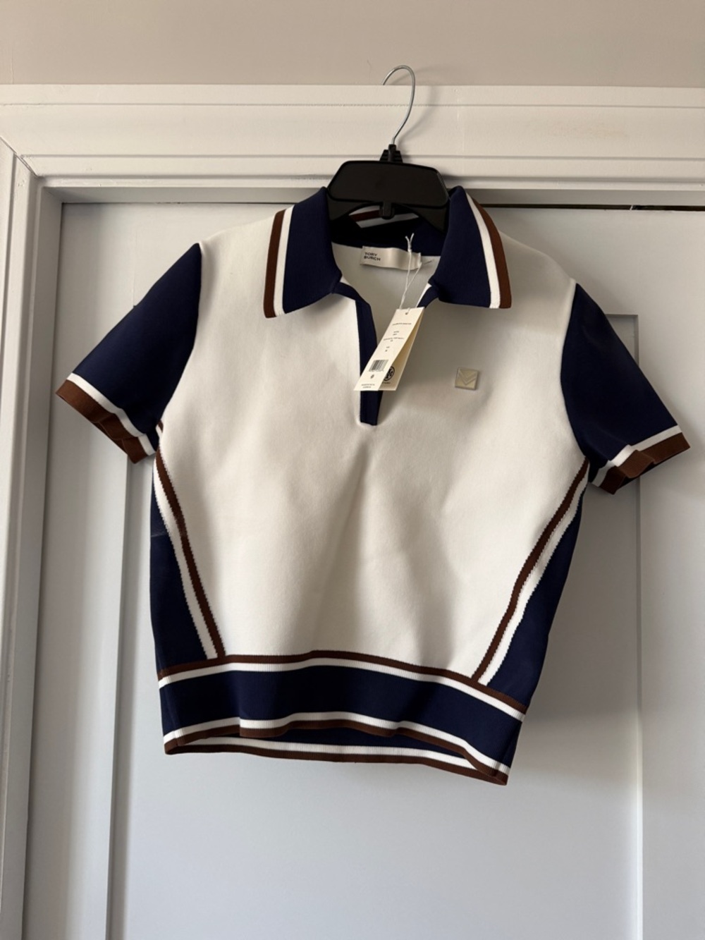 Tory Burch Knit Polo Top - Picture 3 of 8